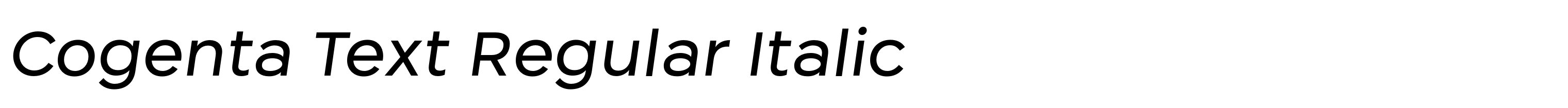 Cogenta Text Regular Italic